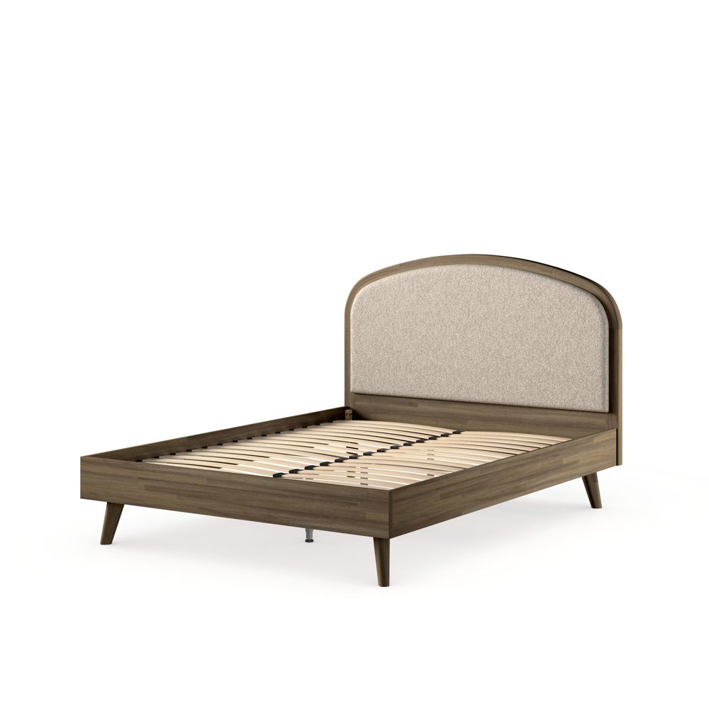 Saunders Super King Bed, Taupe / Neutral Wood, Super King